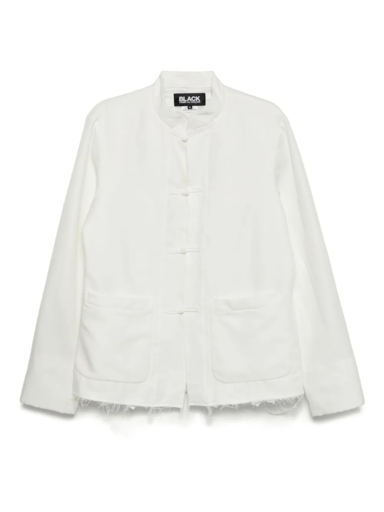 

Black Comme Des Garçons куртка с воротником-стойкой, белый