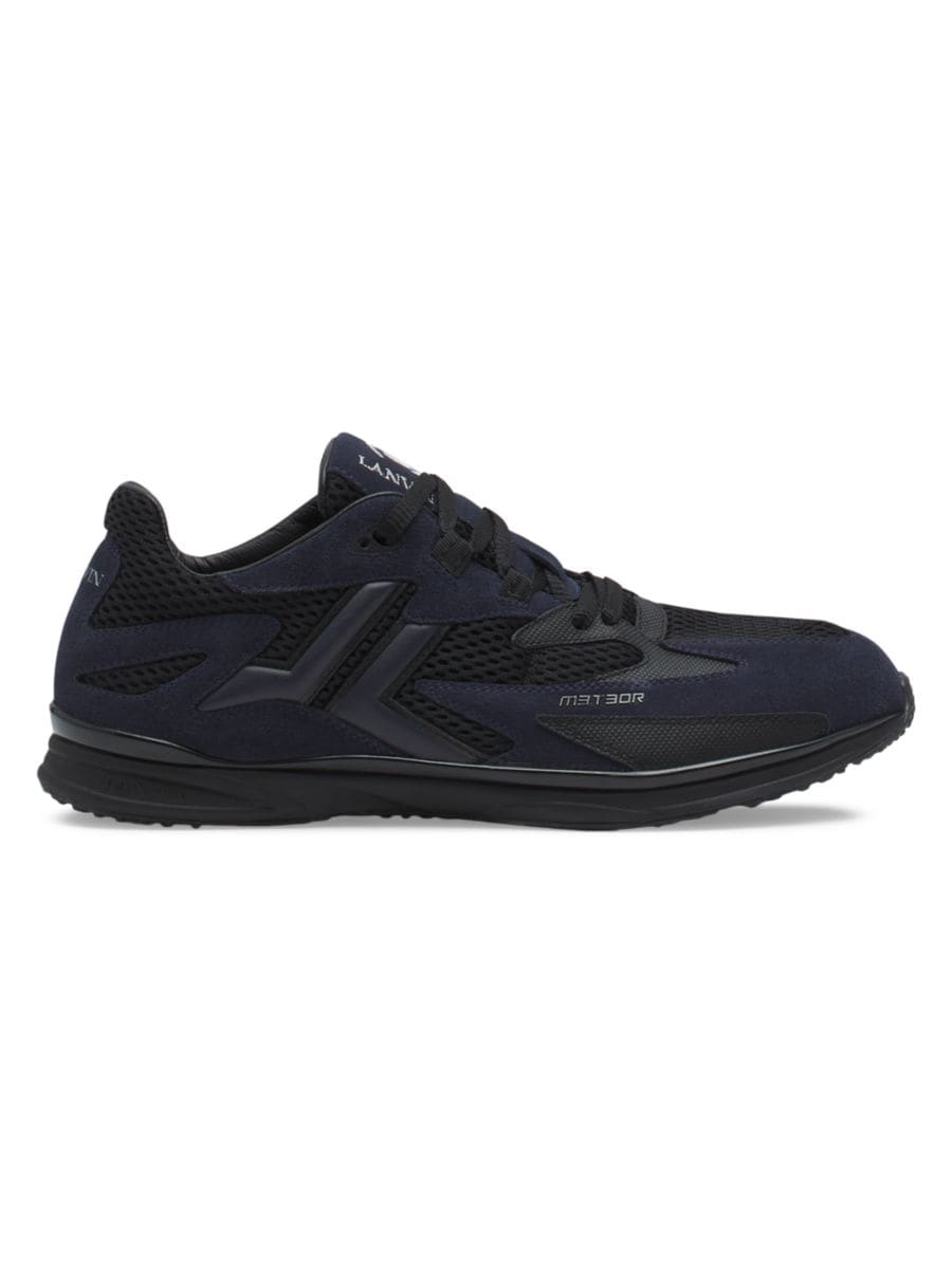 

Кроссовки Meteor из сетки и замши Lanvin, цвет Anthracite Black