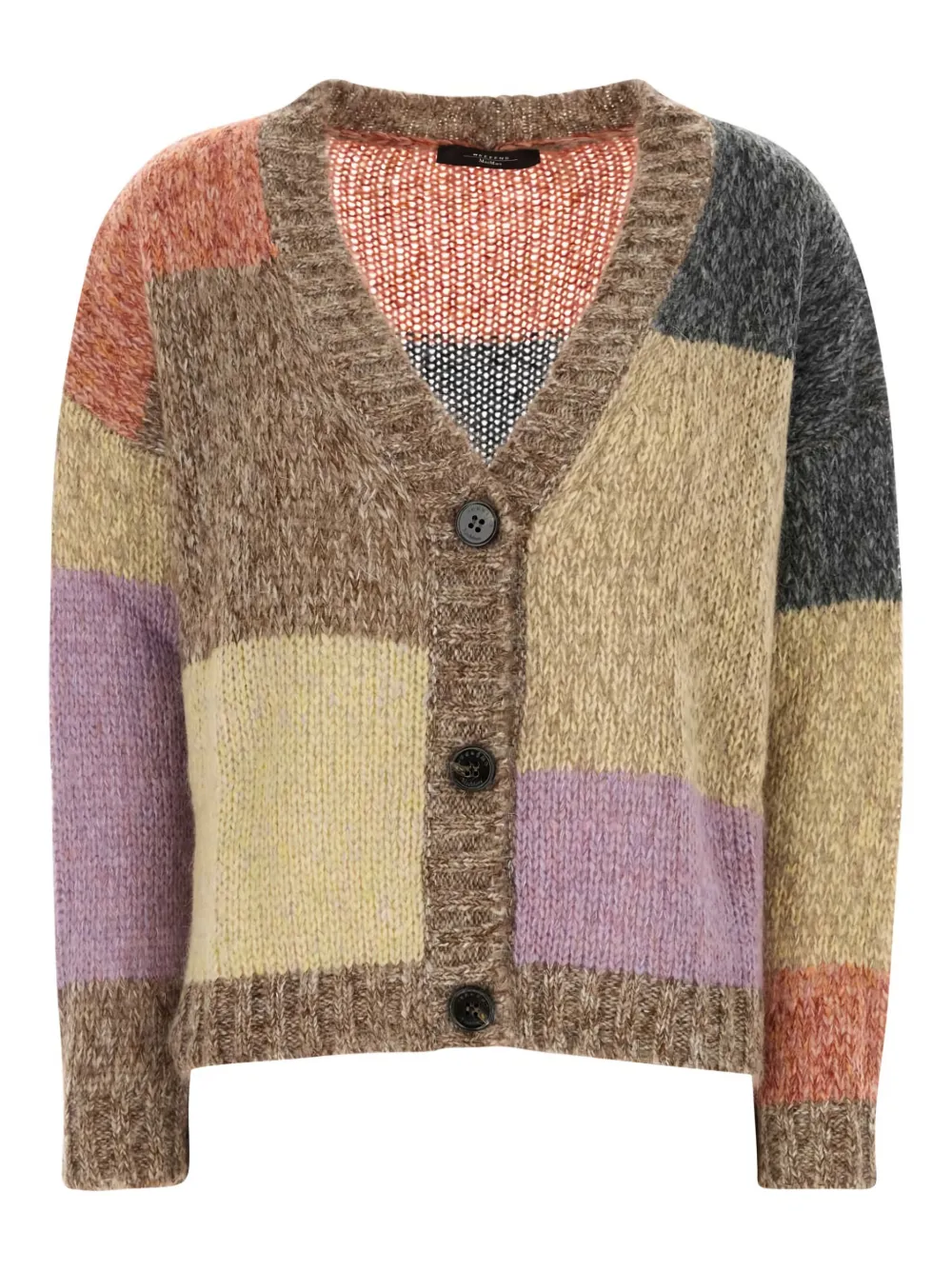 

Фактурный кардиган Weekend Max Mara, коричневый