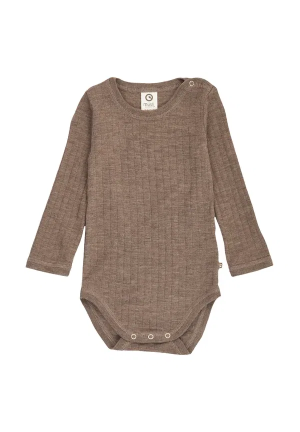 Боди Müsli By Green Cotton, цвет ореховый меланж