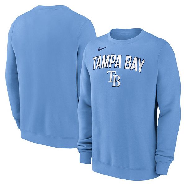 

Мужской светло-голубой свитшот Tampa Bay Rays Nike, Синий, Мужской светло-голубой свитшот Tampa Bay Rays Nike