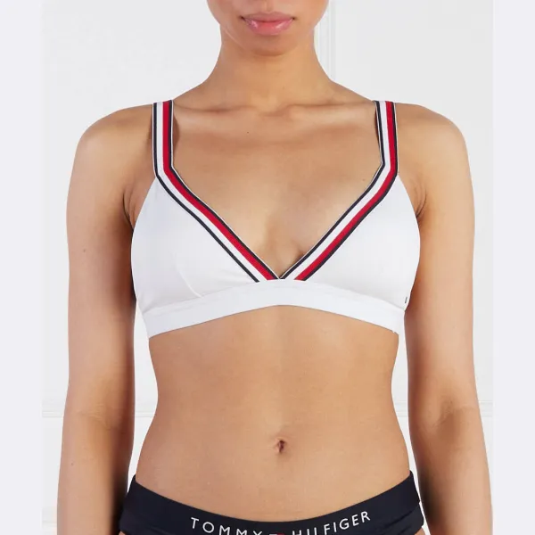 

Лиф бикини Th Global в полоску Tommy Hilfiger, белый