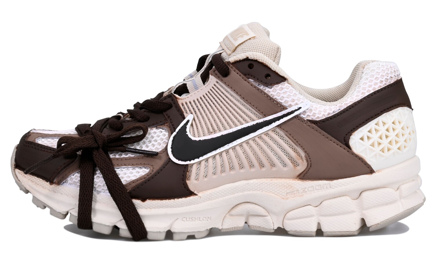 

Кроссовки Air Zoom Vomero 5 женские с низким верхом бежево-коричневые Nike