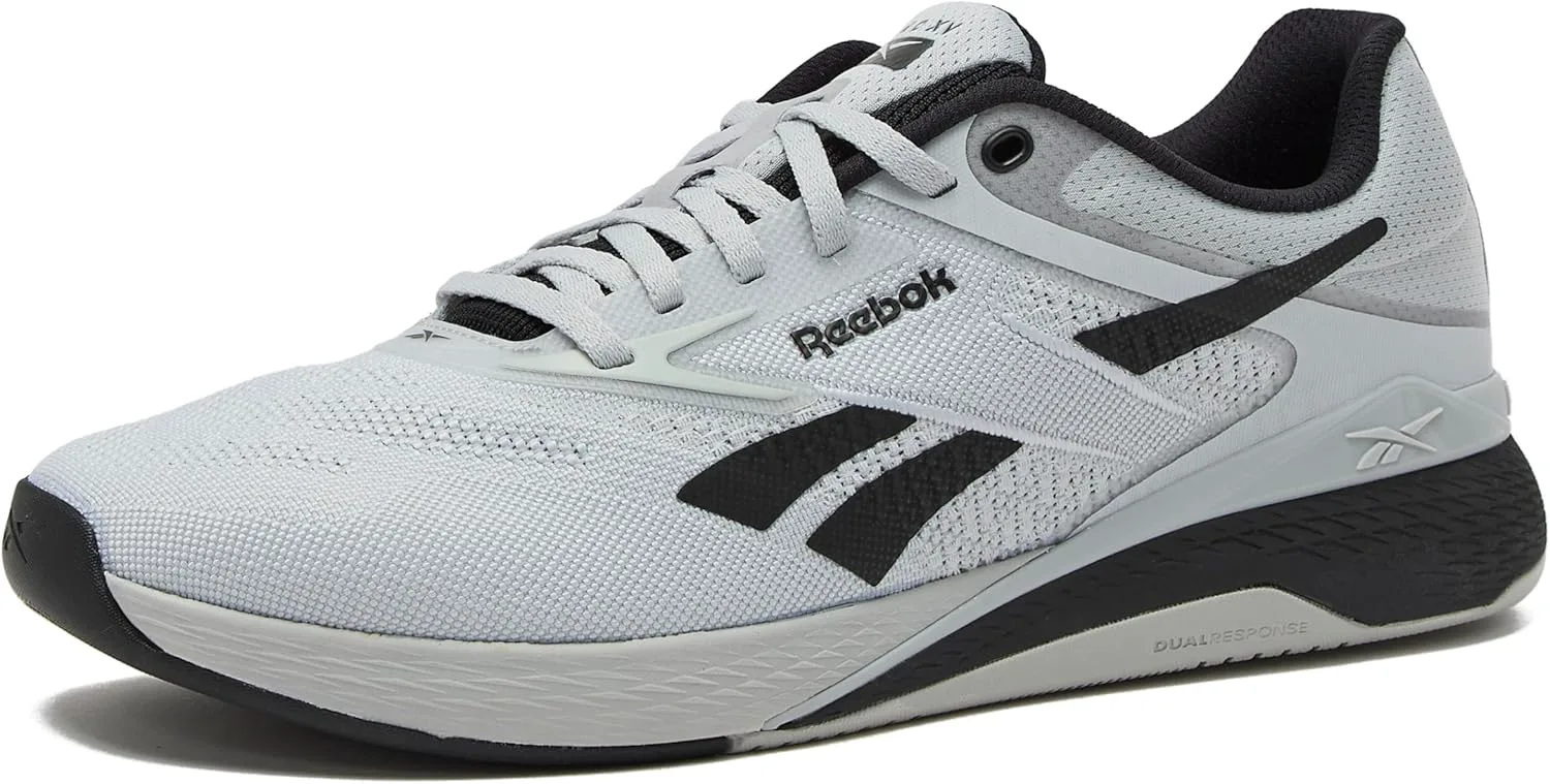 Мужские кроссовки Reebok Nano X5, для кросс-тренинга и легкого бега, серый/черный