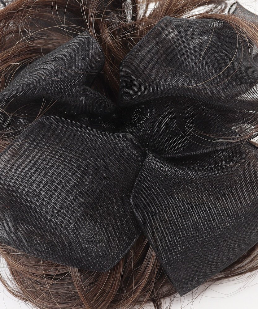Парик-резинка для волос Priscilla Lace Scrunchie Wig VS-01 Prisila, Heat-resistant black — фото 3
