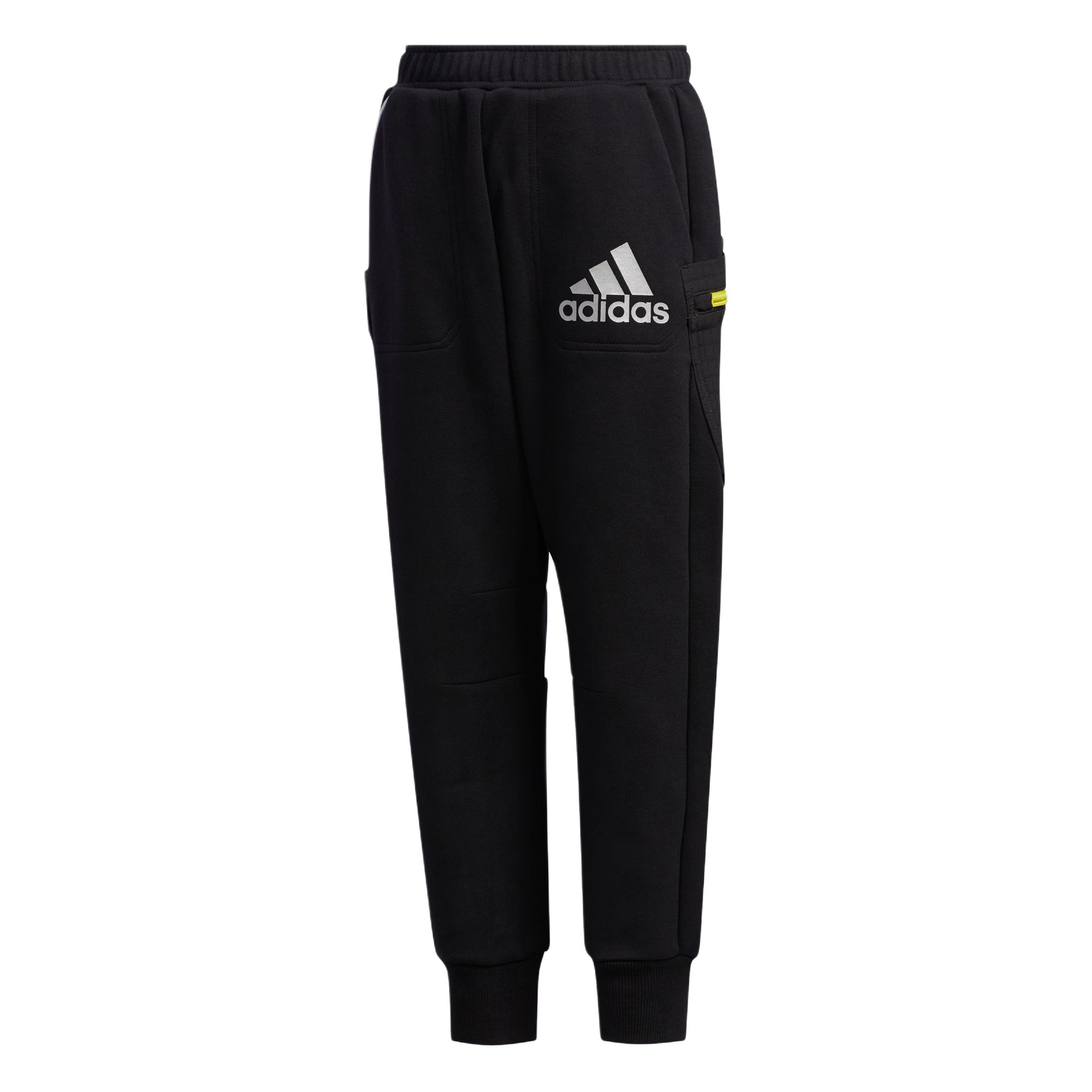 

Adidas Детские трикотажные спортивные штаны 3–7 лет, цвет черный/темно-серебристо-серый
