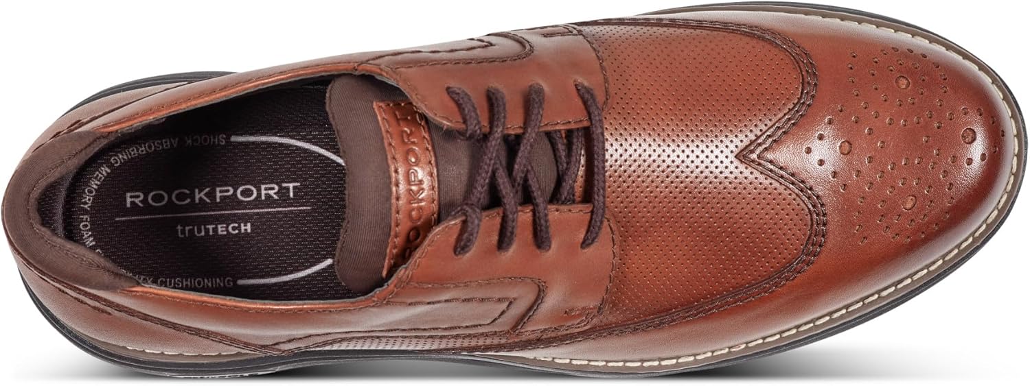 Мужские кроссовки Rockport Coltin, Dark Natural Leather — фото 4