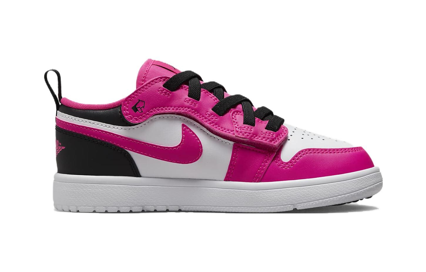 Jordan Air Jordan 1 Детские баскетбольные кроссовки BP, Розовый/Черный — фото 2