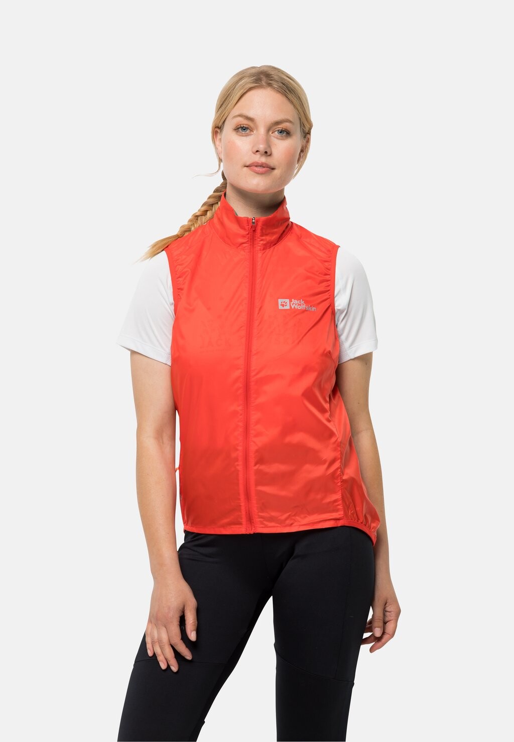

Жилет MOROBBIA WIND W Jack Wolfskin, цвет tango orange