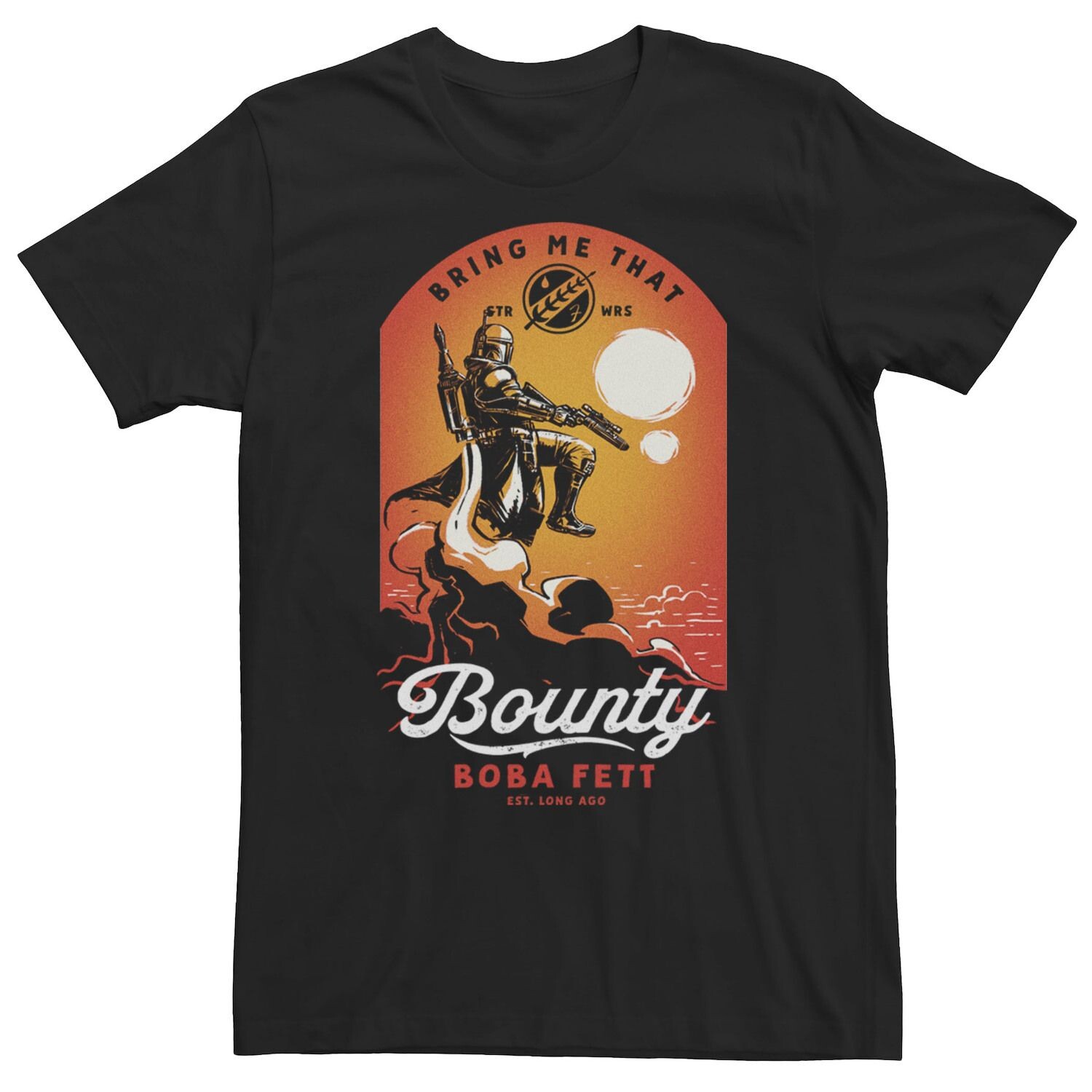 

Мужская футболка Star Wars Boba Fett Bring Me That Bounty Sunset Licensed Character