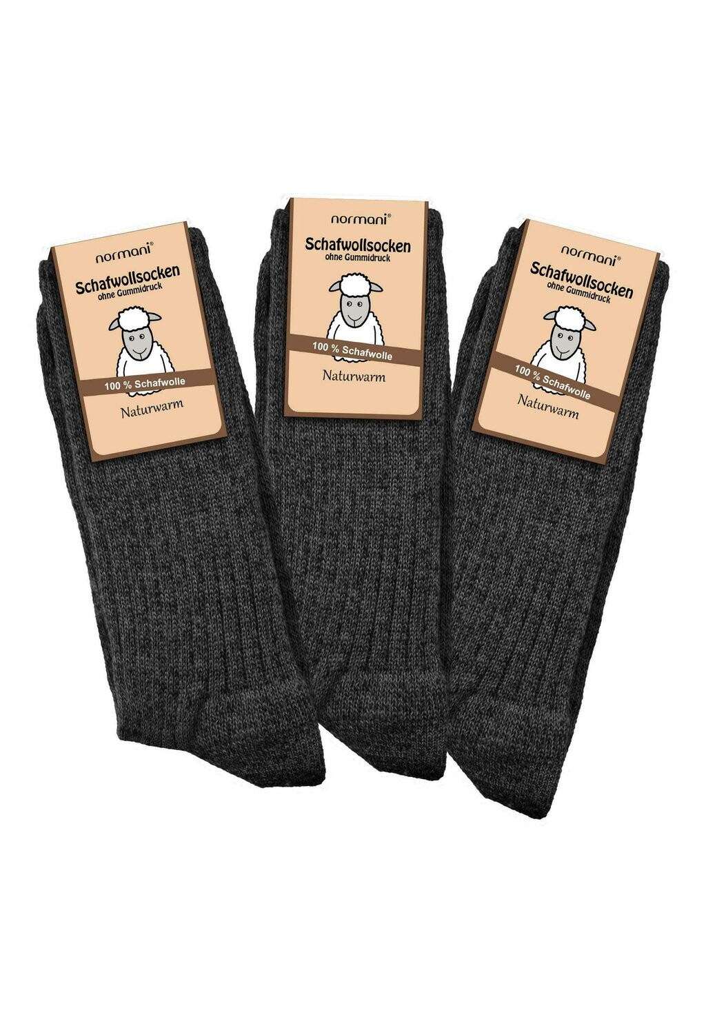 

Носки PURE SHEEP HIGH CUT 3 PACK Normani, антрацит
