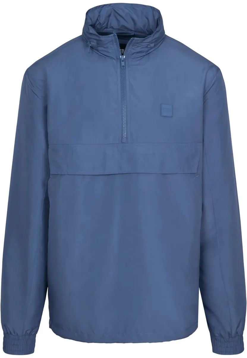 

Куртка всепогодная URBAN CLASSICS " Urban Classics Men's Hidden Hood Pullover Jacket" (1 шт.), с капюшоном, синий