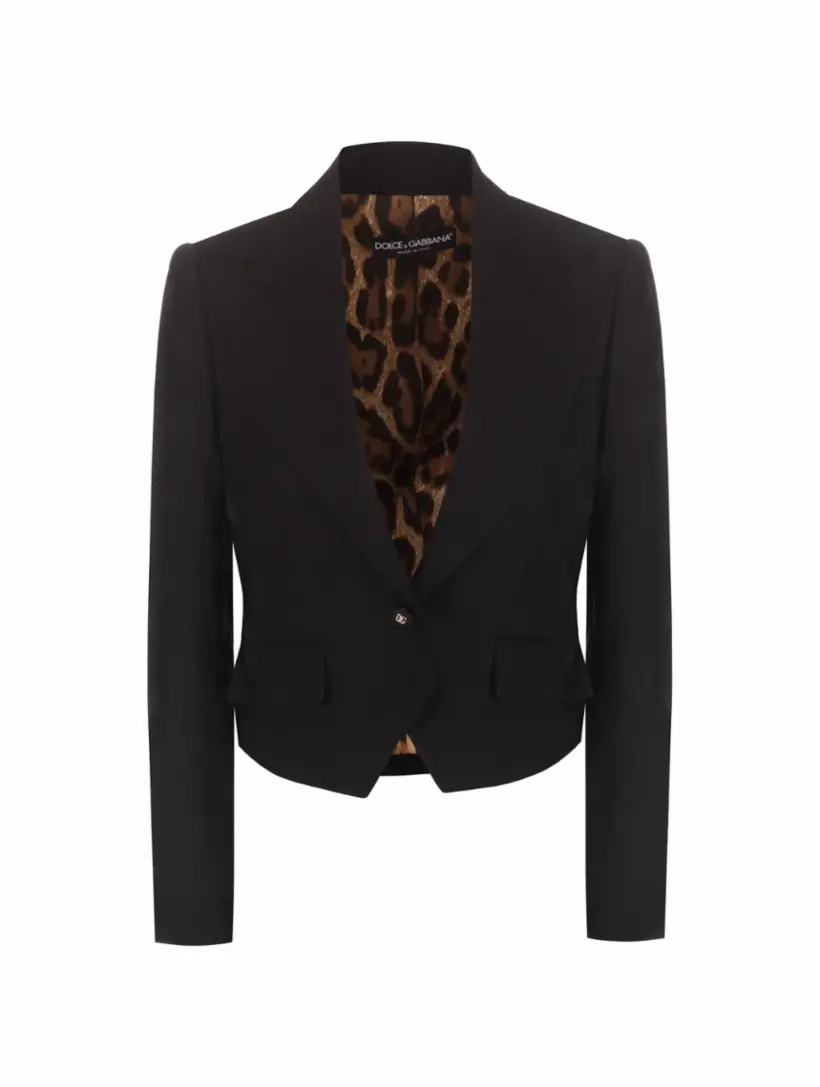 

Жаккардовый жакет Spencer Dolce&Gabbana, черный