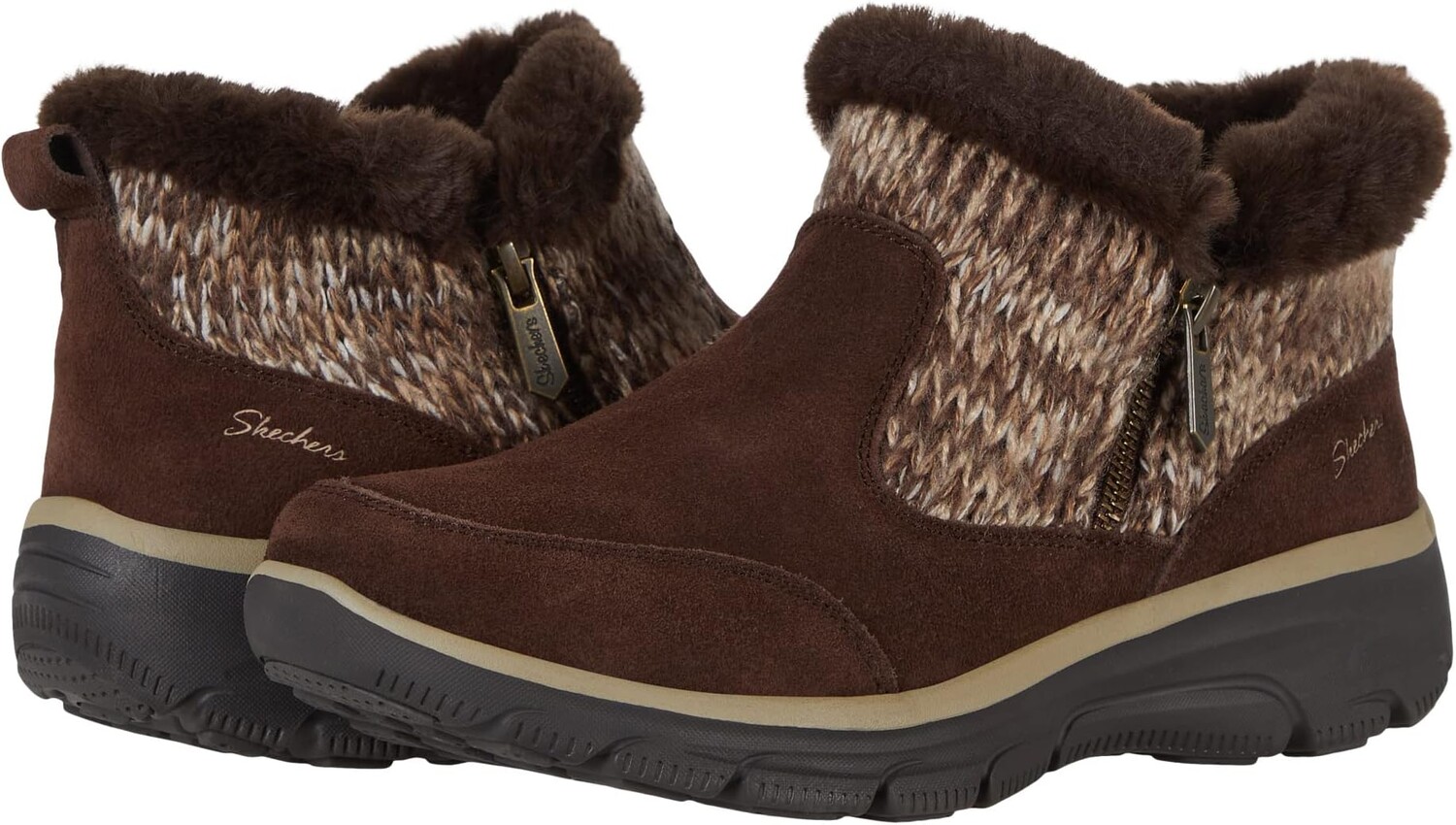 

Ботильоны EASY GOING - WARMHEARTED SKECHERS, цвет Dark Natural