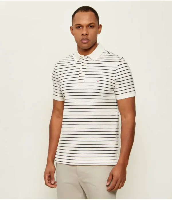 Поло 1985 slim fit Tommy Hilfiger, экрю