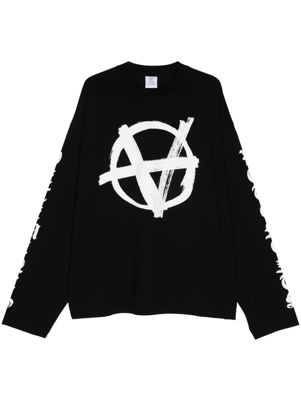 

Футболка с логотипом VETEMENTS, черный