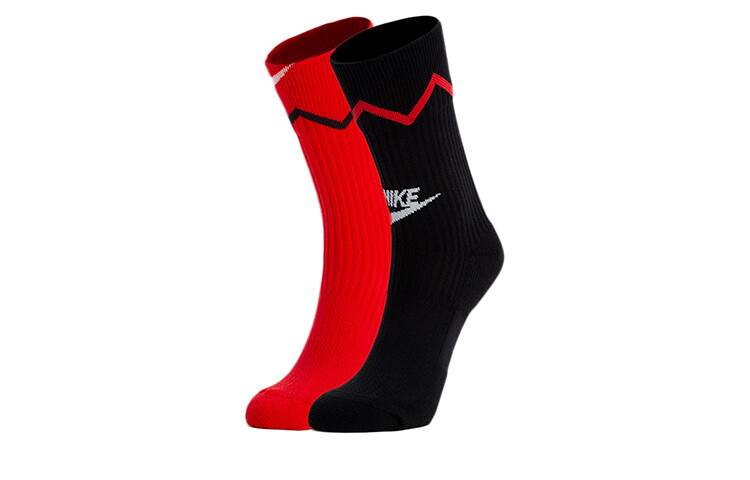 

Носки унисекс Nike до середины икры, цвет Black/Red