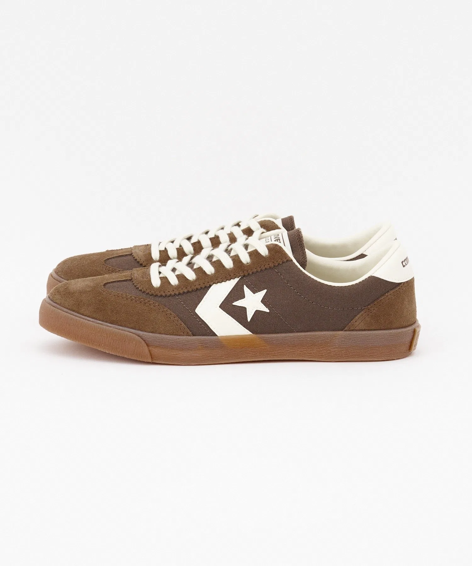 Мужские кеды из канваса и замши CONVERSE ROADCLASSIC SK OX коричневые — фото 4