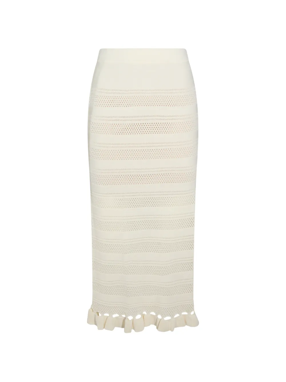 

Миди-юбка с оборчатым подолом TWINSET, бежевый