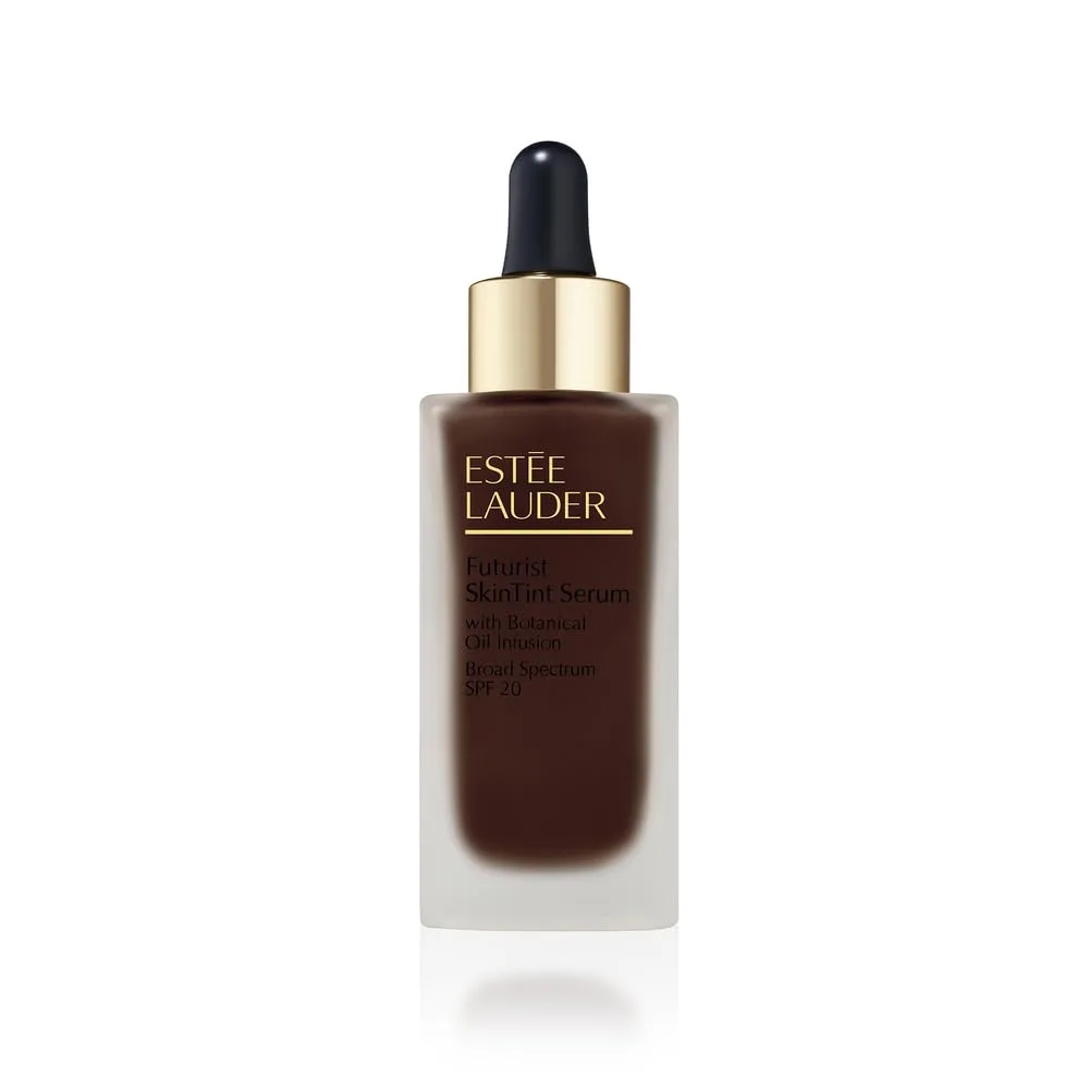 Тональный крем-сыворотка Estée Lauder Futurist Skin Tint Serum Foundation SPF 20 с глицерином | Легкое покрытие, 30 мл, 8C2 Intense Java - Deepest with cool brown undertones