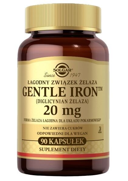 

Препарат, поддерживающий систему кровообращения Solgar Gentle Iron, 90 шт