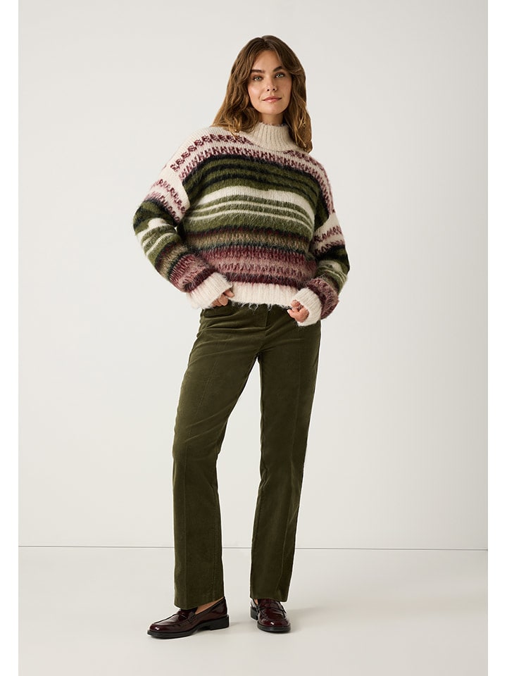 

Свитер темно-зеленого/бордового/кремового цвета More & More