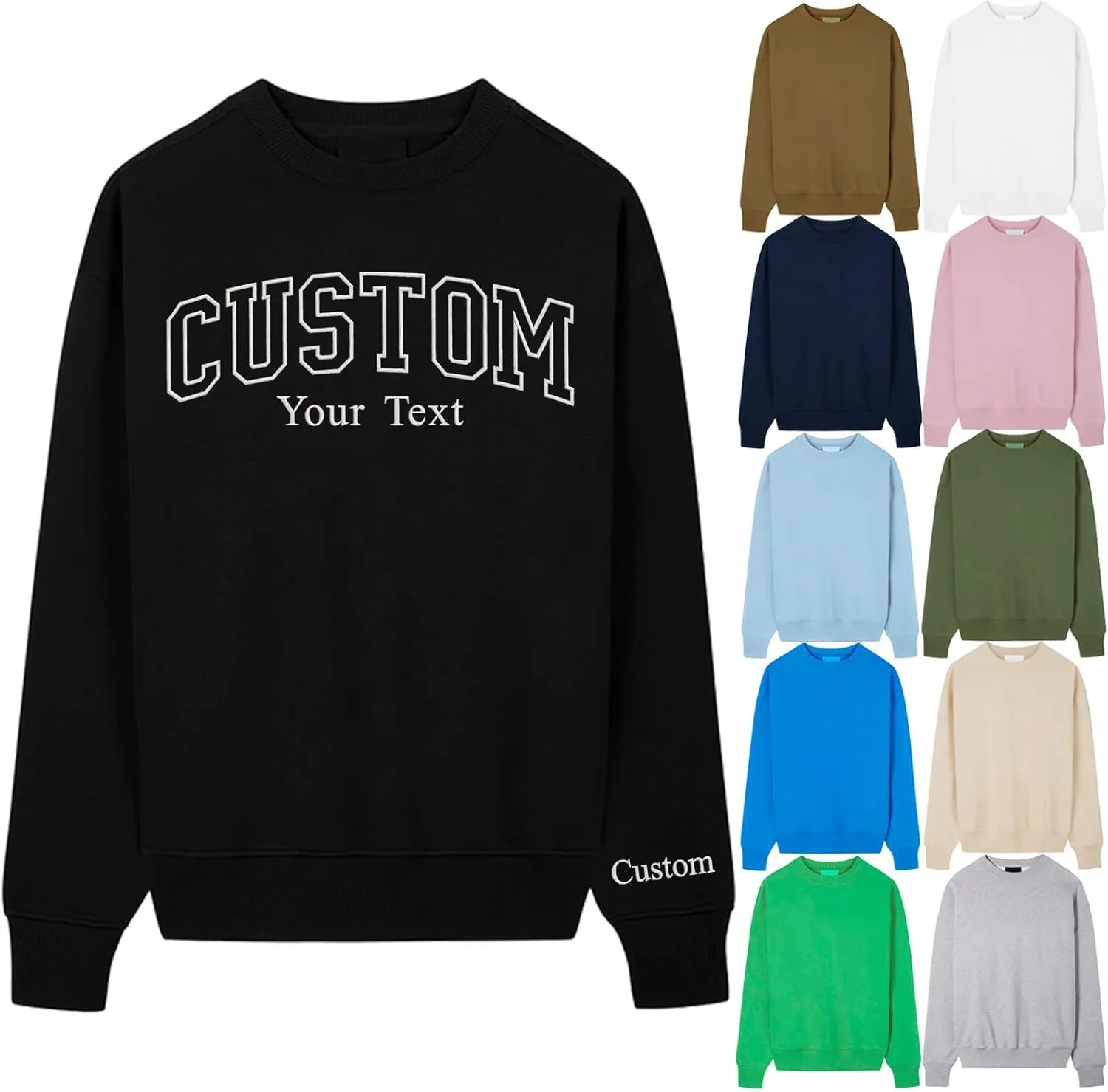 

Персонализированный вышитый свитшот GODMERCH