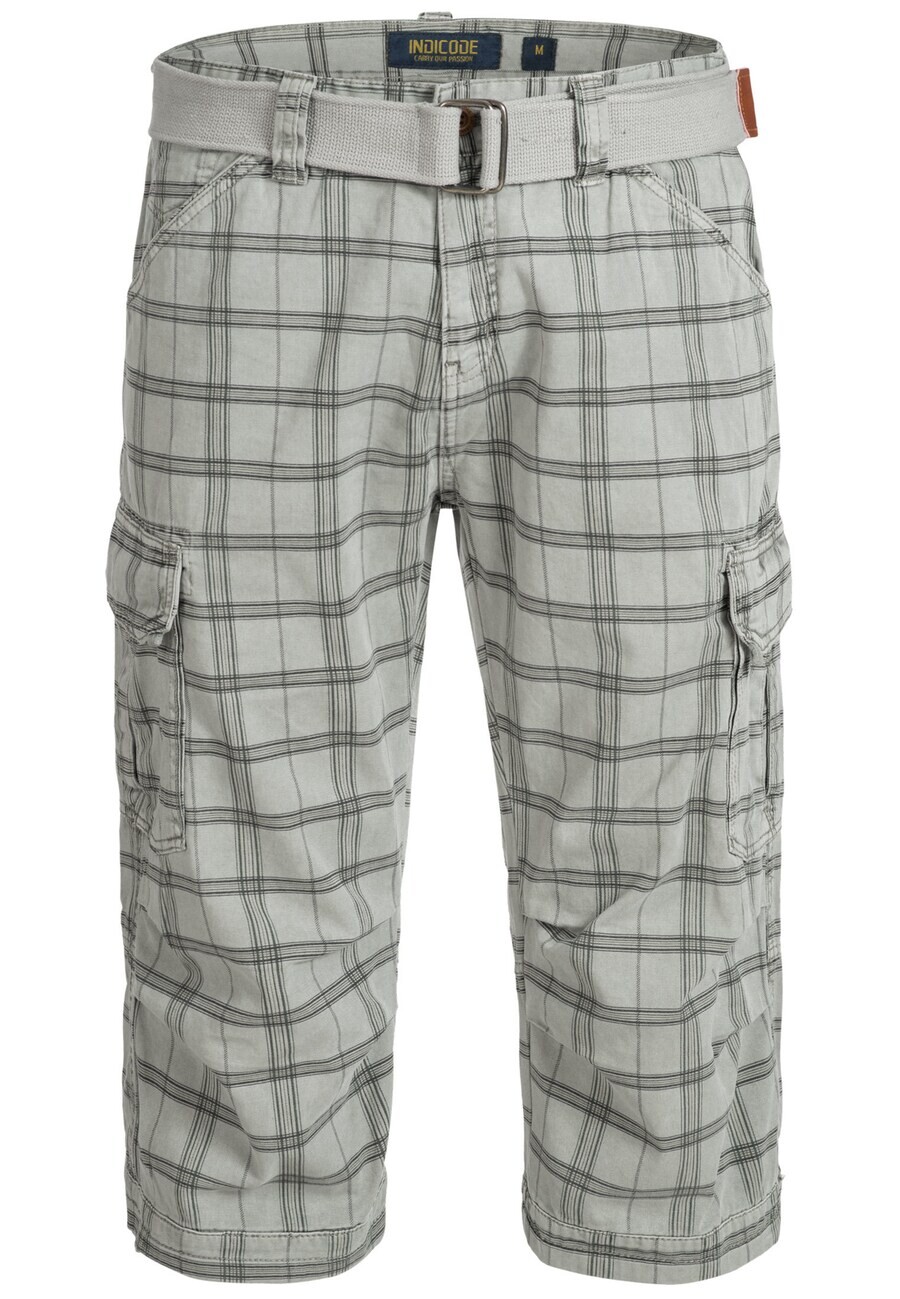 

Шорты-карго INDICODE JEANS Regular Cargo Pants Nicolas Check, серый