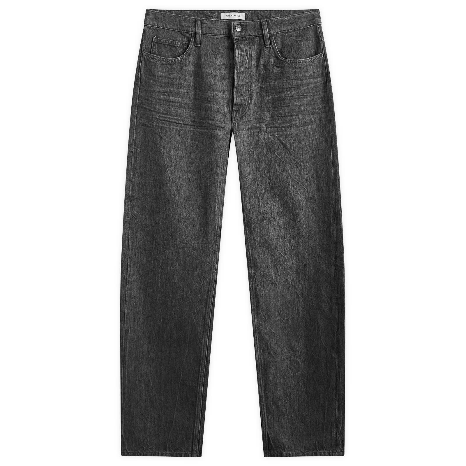 

Джинсы Wood Wood Al Rigid Denim Straight Jean, цвет Black Wash