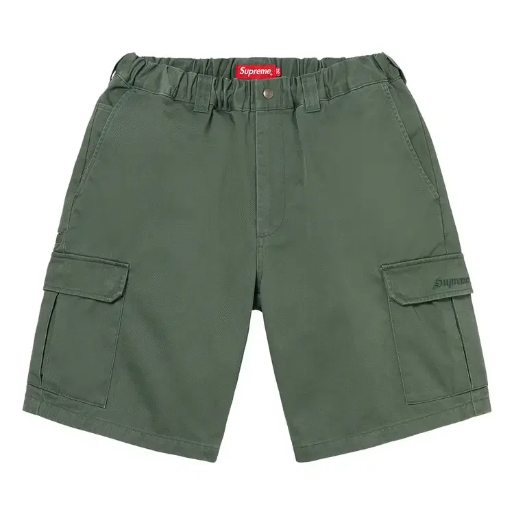 Шорты-карго Supreme, зеленый