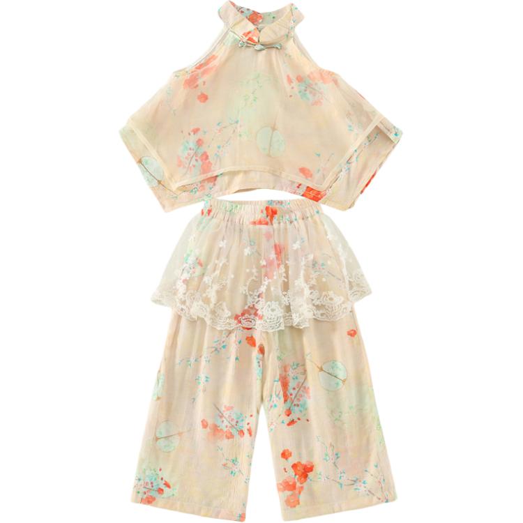 

Детский комплект из двух предметов с юбкой средней длины PROTECTCAMEL, желтый