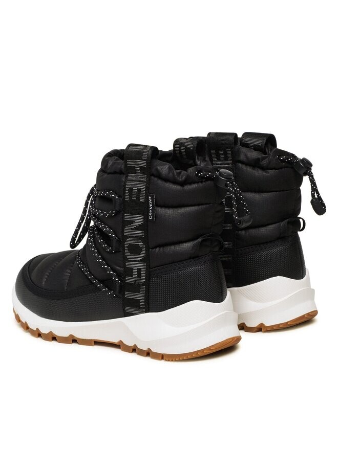 Женские зимние ботинки The North Face Thermoball текстильные стеганые, черный — фото 3