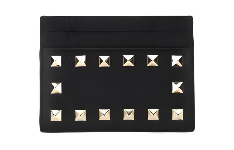 

Кошелёк из телячьей кожи, картхолдер женский чёрный Valentino