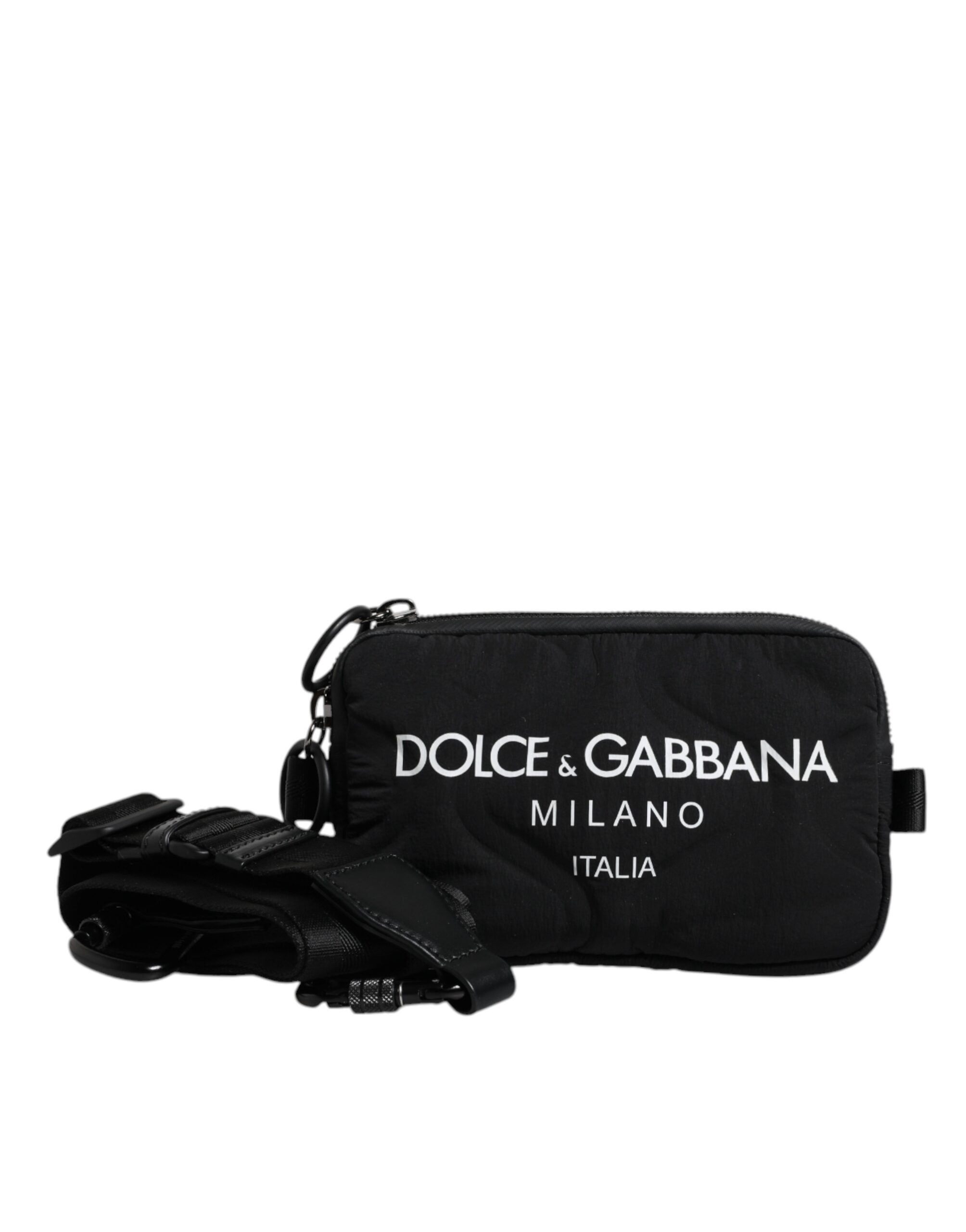

Черная нейлоновая сумка-кошелек с логотипом через плечо Dolce & Gabbana