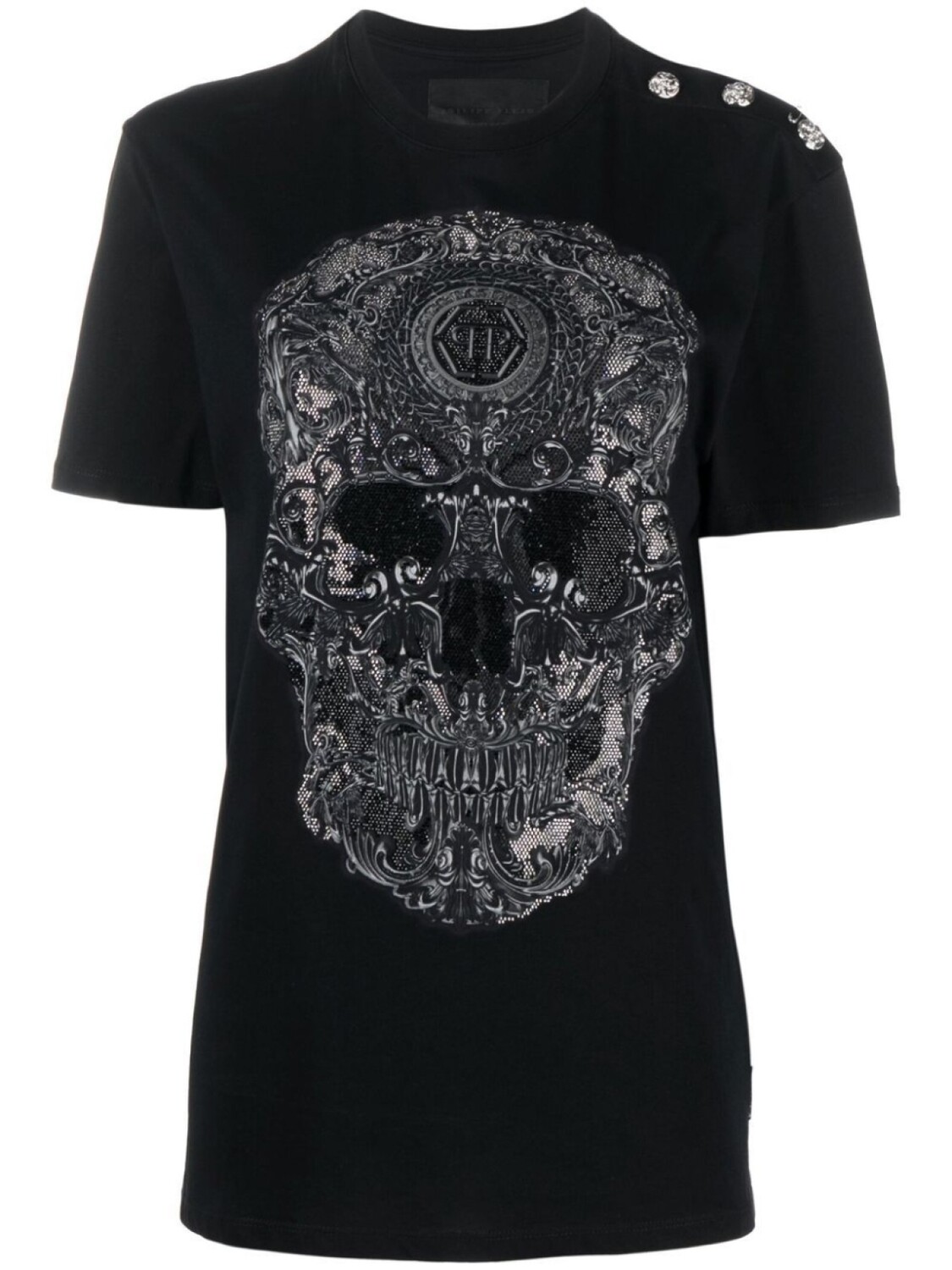 

Philipp Plein футболка с принтом, черный