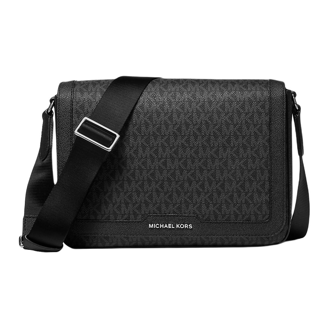 

MICHAEL KORS Кожаная сумка через плечо мужская черная