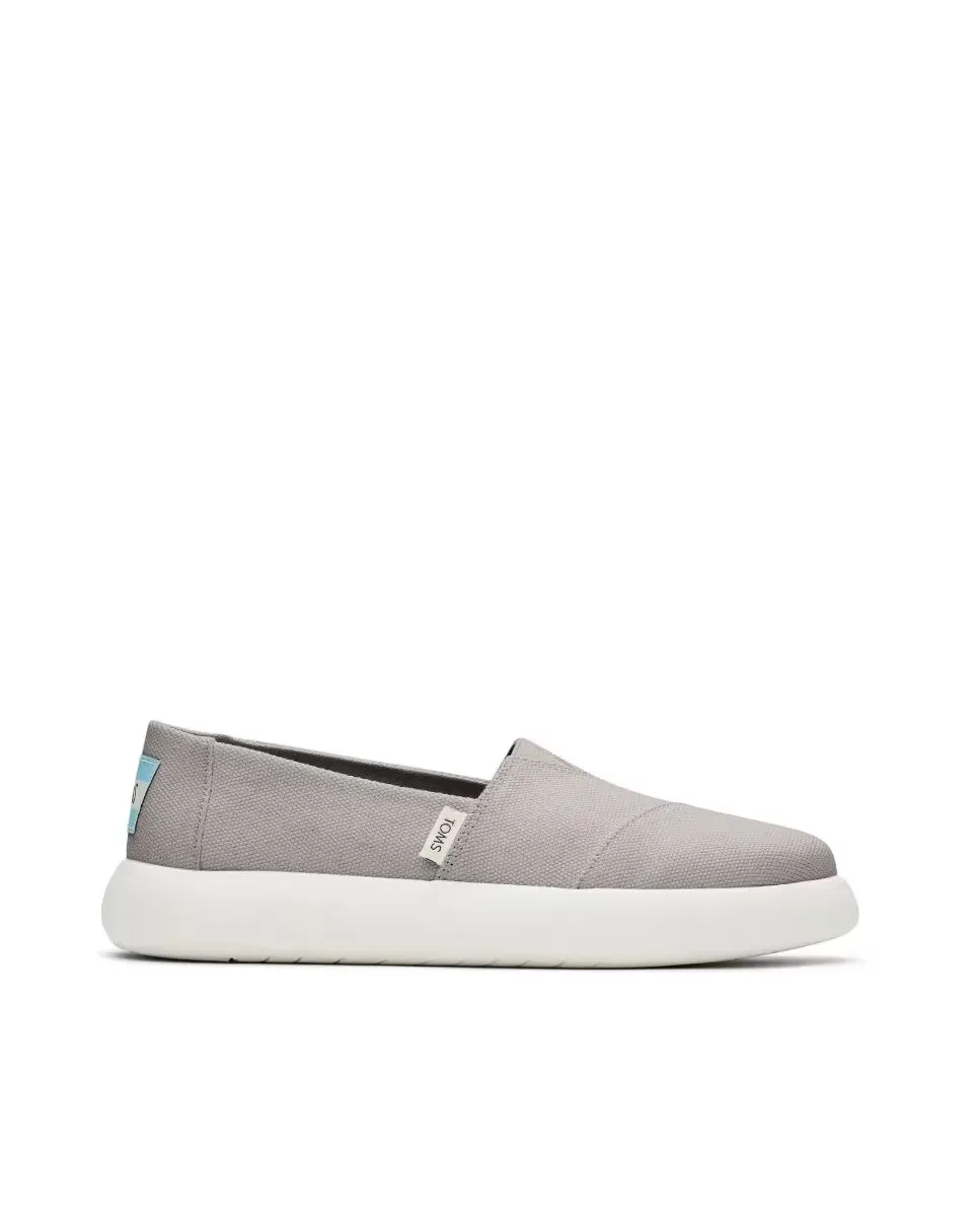

Женские парусиновые кроссовки без шнуровки Toms, серый