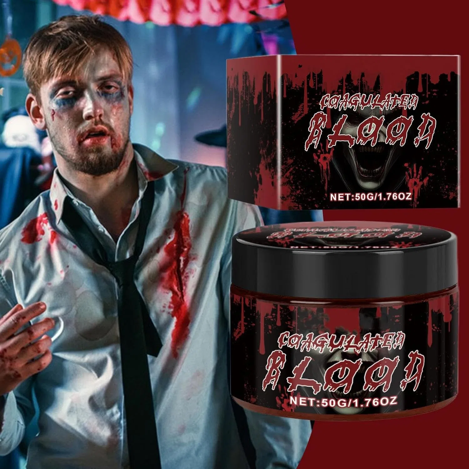 Боди-арт Washable Fake Blood, красный, 50 мл — фото 2