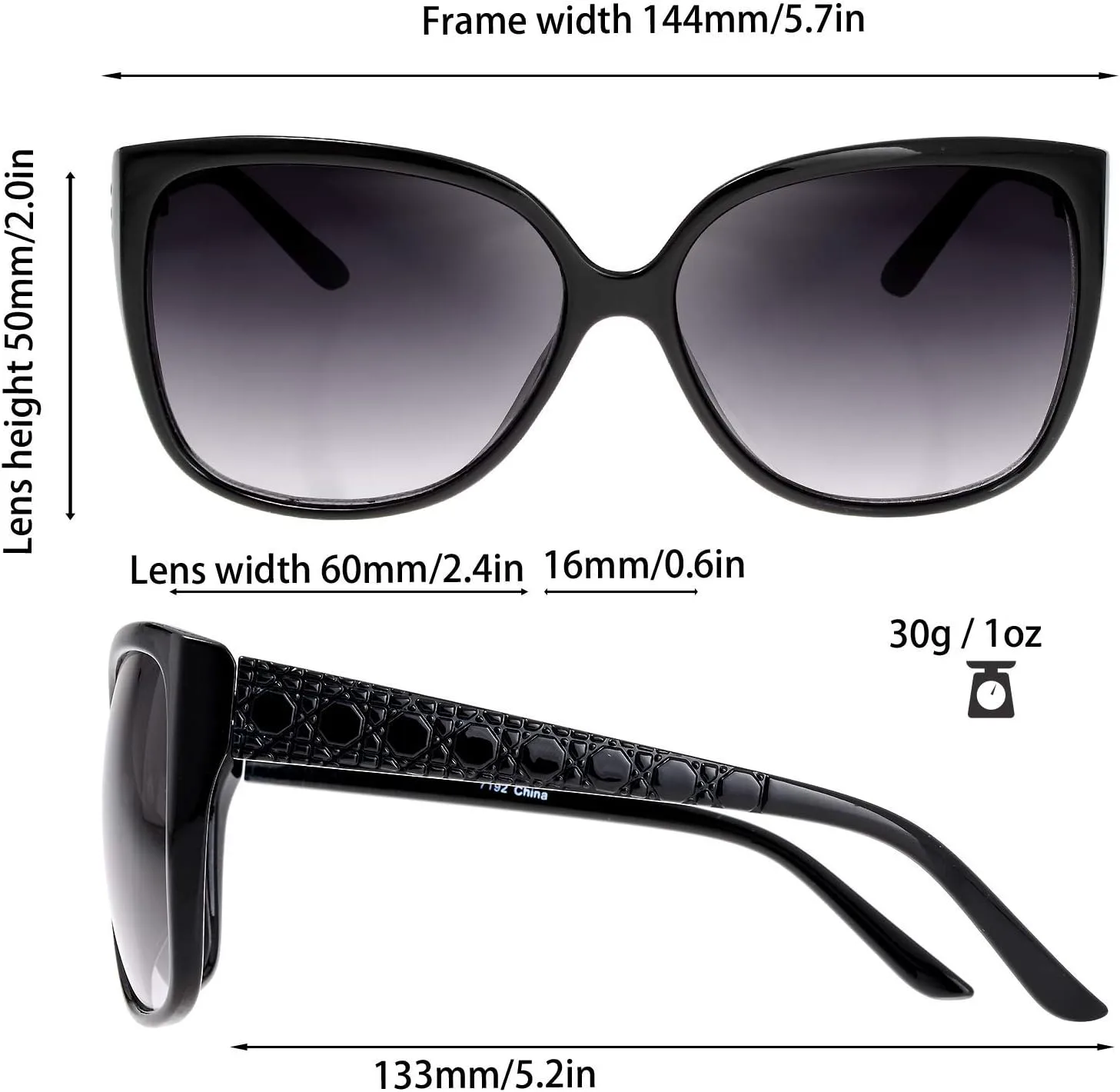 

Женские солнцезащитные очки The Fresh Jackie O в стиле «кошачий глаз» с квадратными линзами и эффектом «бабочки» — в изысканной упаковке, 719202 New Black