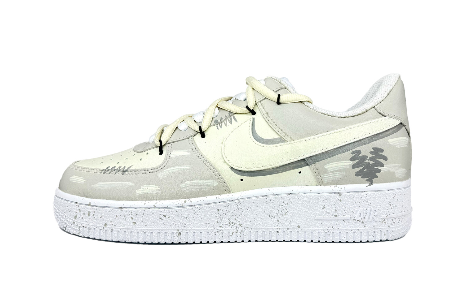 

Кроссовки Nike Air Force 1 Skateboarding Shoes Men Low-top Gray, цвет Hurricane
