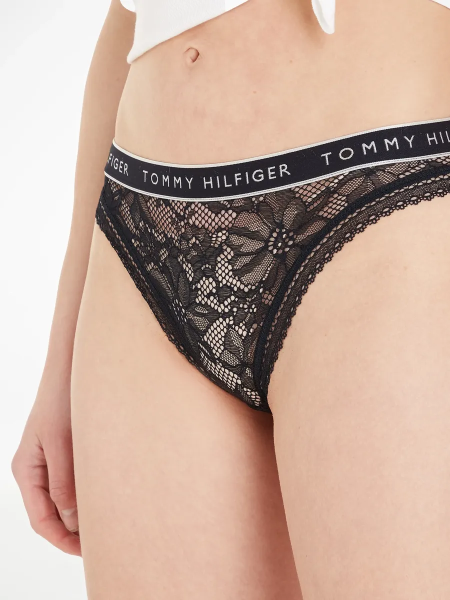 

Трусики-бикини Tommy Hilfiger Underwear "БИКИНИ (ВНЕШ. РАЗМЕРЫ)" с модным поясом с логотипом, черный