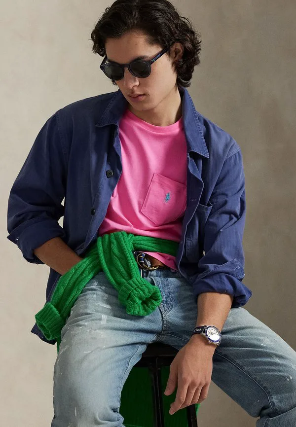 Базовая футболка с коротким рукавом Polo Ralph Lauren, Baja Pink — фото 4