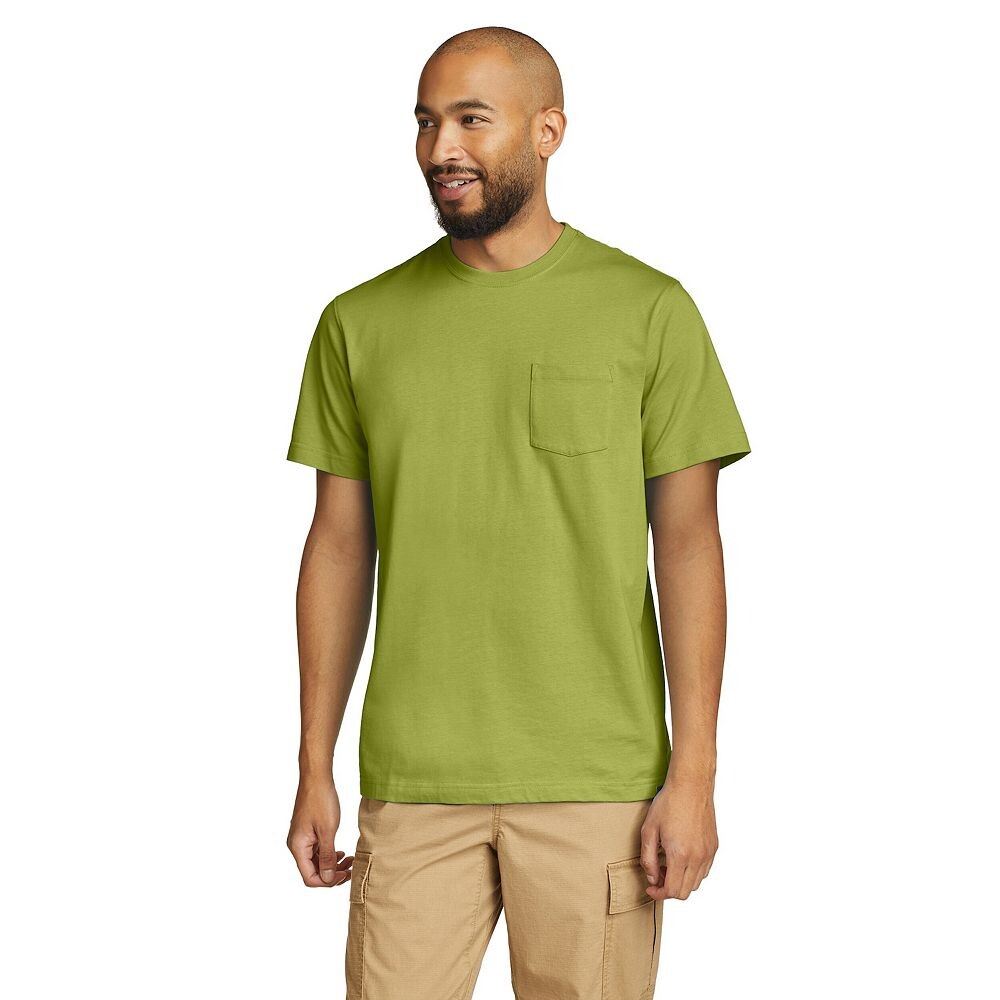 

Мужская футболка с короткими рукавами и карманами Eddie Bauer Legend, цвет Green Olive