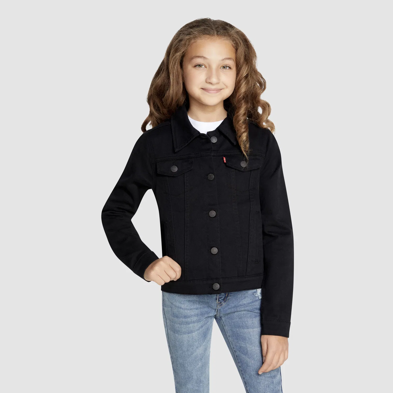 Куртка дальнобойщика для девочек 7-16 лет Levi's, Black