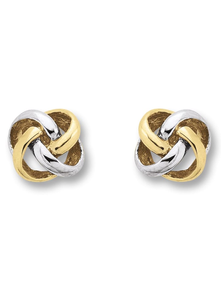 

ONE ELEMENT Серьги-узлы, серьги-гвоздики из желтого золота 333 пробы