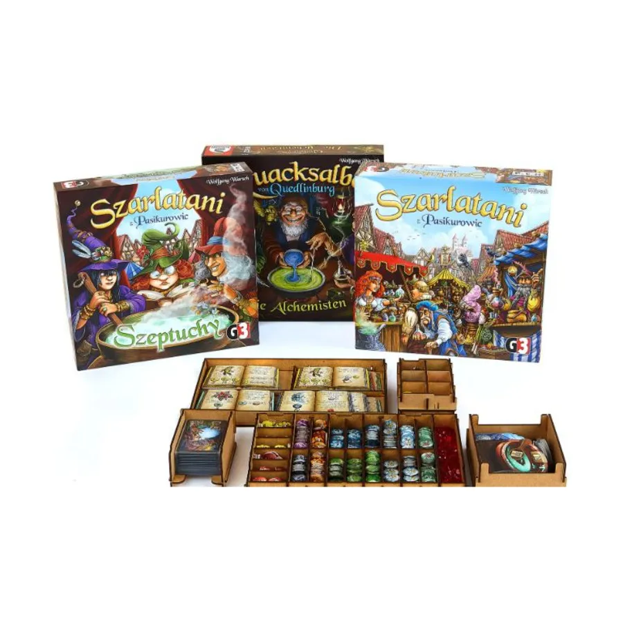 

Вставка для Quacks of Quedlinburg & Expansions, Box Inserts (E-Raptor)