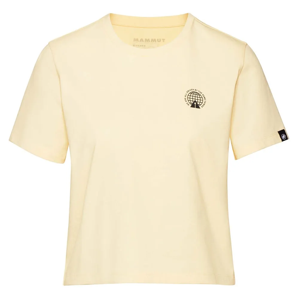 

Футболка с коротким рукавом Mammut Massone Cropped Emblems, желтый