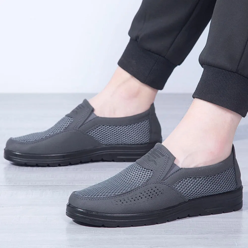 Мокасины мужские Mesh Lightweight, Slip-On, Grey — фото 3
