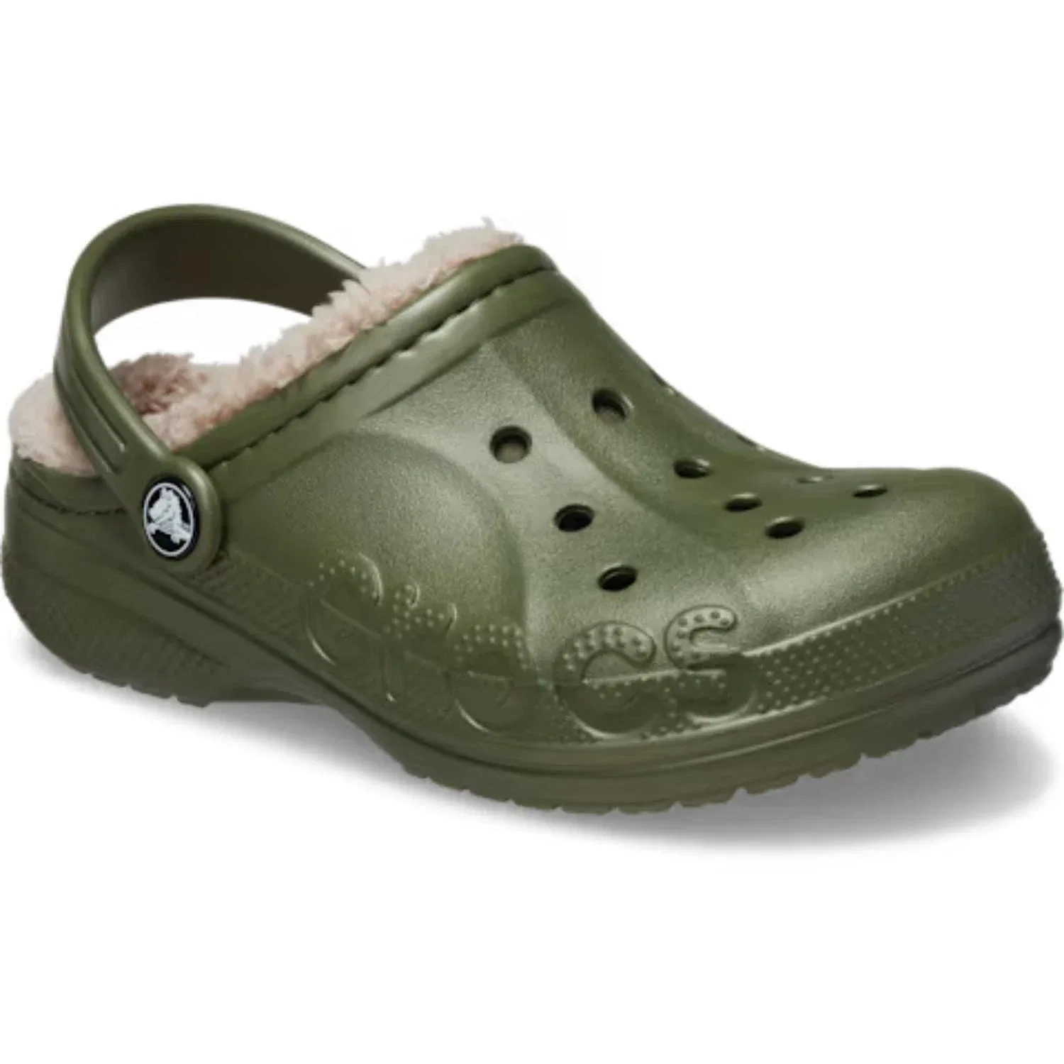 Детские сабо Crocs Baya, армейский зеленый цвет, повседневная обувь, VER1286
