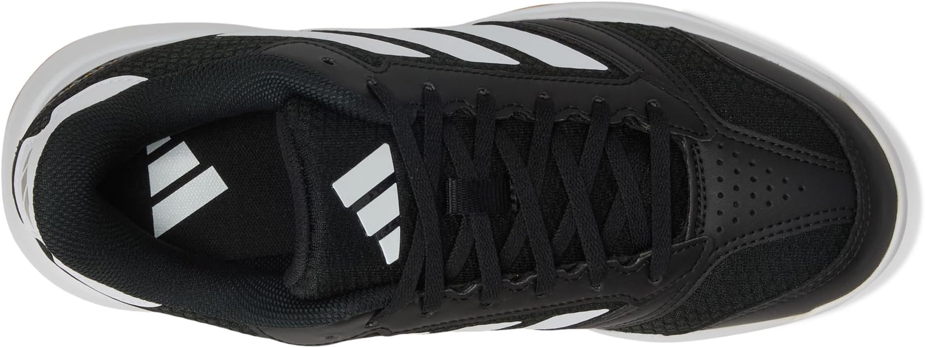 Кроссовки adidas Women's Ligra 8 Volleyball Shoes, Black/White/White — фото 2